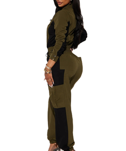 ชุดเซ็ตเสื้อแจ็คเก็ตมีฮู้ดซิปและกางเกงขาสั้นแฟชั่นใหม่สำหรับผู้หญิง - Product Image 6