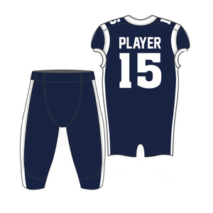 Maillot de football américain personnalisé imprimé jaune et noir, col en V, sans manches, avec pantalon ajusté anti-humidité et fermeture à boucle - Product Image 5