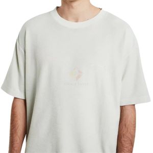 T-shirt Homme Gris Clair Délavé à l'Acide, Coupe Épaules Tombantes, Coton Vintage Finition Premium, Style Urbain, Vente en Gros, T-shirt Tendance pour Homme - Product Image 4