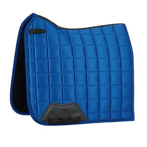 Euro Cavall Tapis de selle d'équitation pour dressage et saut, en tissu satiné Loire, avec doublure en maille et tissu extérieur mat brillant, très vendu - Product Image 1