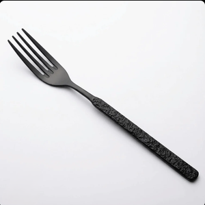 Ensemble de fourchettes texturées en acier inoxydable de luxe, vaisselle décorative pour la cuisine, couverts de table, couverts de restaurant, hôtel, cadeau, vaisselle de dîner - Product Image 3
