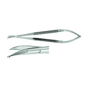 Premium 7-Inch <b>Micro</b> Scissors for Precision Plastic Surgery Golf Ball Handle with Curved Stainless Steel Blade <b>Machine</b> Driven - Product Image 4