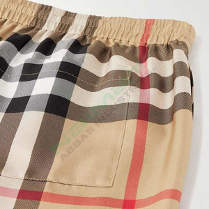 Shorts Bermuda à Carreaux pour Homme Naimat, Taille Mi-Haute, Cordon de Serrage, Respirant, Style Décontracté, Tissu en Coton Tissé 220g, Haute Qualité - Product Image 3