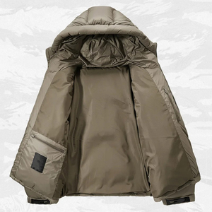 Veste matelassée streetwear pour homme, légère, isolante, durable, avec logo sur le devant, pour l'extérieur, hiver - Product Image 6