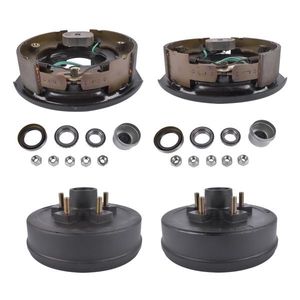 5 on 4.5 Hub Drum + 10\"X2 1/4\" Electric Brakes for 3500 Lbs Axle Truck Brakes Trailer CW - Product Image 6