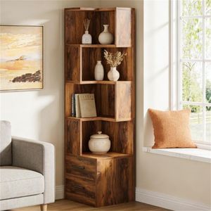 ชั้นวางหนังสือรูปตัวแอลทรงเหลี่ยม ดีไซน์ทันสมัยมีสไตล์ - Product Image 1