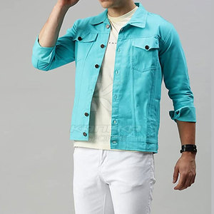 Chaqueta de Mezclilla para Hombre, Estilo Casual, 100% Algodón, Transpirable, Ecológica, con Logotipo Frontal, Servicio OEM, para Uso Diario al Aire Libre - Product Image 6
