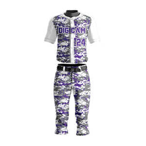 Ensemble de maillot et pantalon de baseball en polyester 100 % de qualité supérieure, nouveau style, uniforme de softball, vêtements de sport par sublimation - Product Image 1