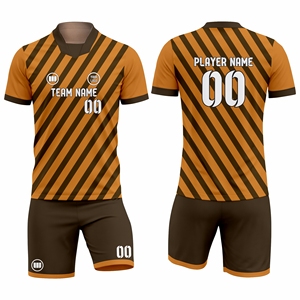 Maillot de Foot Personnalisé en Promotion – Fournisseur d'Uniformes de Football de Haute Qualité – Tenues d'Équipe Respirantes et Anti-Transpiration Grandes Tailles à Séchage Rapide - Product Image 1