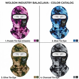 Balaclava personnalisée par sublimation, couvre-visage intégral, respirante, imperméable, imprimée, vêtements de sport pour le cyclisme, la course à pied, l'entraînement en plein air - Product Image 4