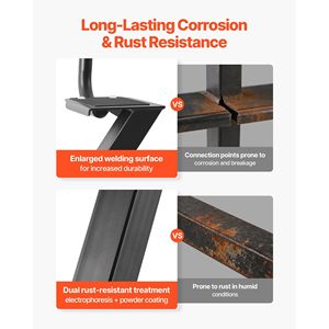 Scaletta a 3 Gradini in Acciaio al Carbonio Rinforzato per Rimorchio Barca con Maniglia Antiscivolo e 3 Opzioni di Angolo di Montaggio - Product Image 3