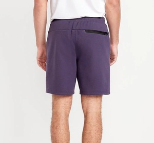 Shorts de sport en molleton de couleur violette, à faible MOQ, vente en gros OEM, pour l'entraînement, la gym, la course, le yoga, et shorts de compression - Product Image 2