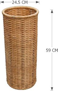 Porta Paraguas de Lujo Hecho a Mano, Cesta de Ratán Ecológica, Práctica y Multiusos para Decoración de Hotel, Restaurante y Hogar, Estilo Vintage - Product Image 5