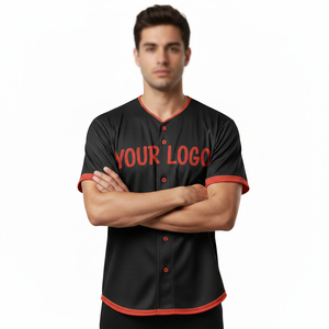 Camiseta de Béisbol Unisex de Alta Calidad con Cuello en V y Manga Corta para Adultos, Transpirable, de Secado Rápido, Estampada, Ropa Deportiva con Nombre Personalizado Cosido - Product Image 4