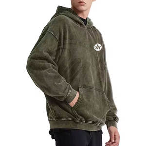 Prix de gros Sweats à capuche délavés à l'acide de qualité supérieure, pour usage décontracté, avec design personnalisé - Product Image 4