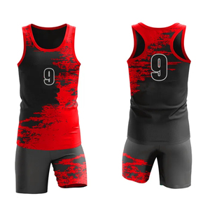 Uniforme Deportivo Estampado para Atletismo, Transpirable, 100% Poliéster, Cómodo, Suave y Ligero para Hombre, Verano - Product Image 4