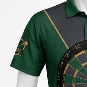 Camiseta de Polo Profesional para Dardos, Diseño Personalizado, Secado Rápido, Transpirable, Ropa de Equipo para Entrenamiento y Partidos de Dardos, Ligera, Fabricación OEM/ODM - Product Image 5