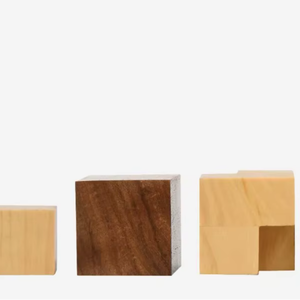 Jeu d'échecs en bois abstrait géométrique Bauhaus 1924 reproduit, en Sheesham et buis, hauteur du roi 1,9 cm, au meilleur prix - Product Image 2