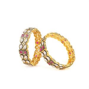 Radiant Pota Stone and Crystal <b>Bangles</b> <b>Set</b>-Fashion Jewelry - Product Image 2