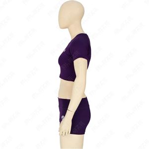 Ensemble de yoga personnalisé grande taille vêtements de sport pour femmes vêtements de sport vêtements de fitness ensembles d'entraînement leggings de yoga à taille élastique pour femmes - Product Image 3