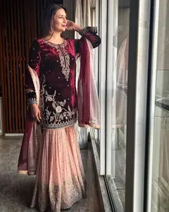 Long Anarkali Gown Suits Wedding Wear Sparkle Shine Dresses Bridal Reception Wear Cheapest Price Anarkali Salwar Kameez Dupatta