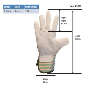 Gants de travail en cuir de vachette de qualité supérieure avec logo personnalisé, résistants, doux et confortables, résistants à l'abrasion, gants de ménage - Product Image 6