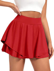 Jupe décontractée en coton pour femme 2026, longueur genou, respirante, confortable, en tissu de laine de haute qualité, durable, antistatique, service OEM - Product Image 3