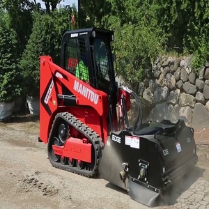 Reliable Manitou Skid Steer Loader With Mulcher Engineered For Maximum Productivity In <b>Brush</b> And Tree Management - Product Image 2