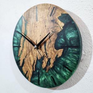 Top Selling Unique Handmade Wooden Wall <b>Clocks</b> Epoxy Resin Home and Office Decorative Wall <b>Clocks</b> - Product Image 3