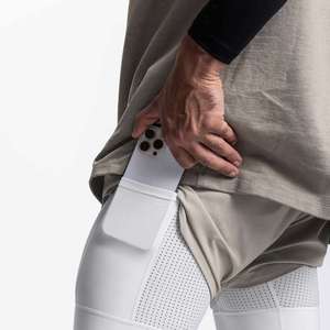 Pantalones Cortos Deportivos de Compresión 2 en 1 para Hombre, de Secado Rápido, Antiarrugas, Casuales, para Gimnasio, Fitness, Running y Entrenamiento, con Logotipo Personalizado - Product Image 5