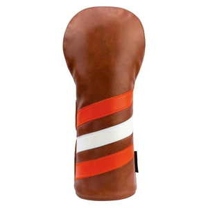 Housses de tête de club de golf en cuir imperméables, nouvelle collection 2026, légères, pour bois de fairway et hybrides, ensemble de housses de couleur unie - Product Image 1