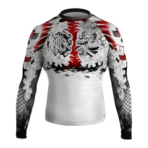 Chemise de compression à manches longues en spandex et polyester, style tendance, pour homme, idéale pour le BJJ. - Product Image 5