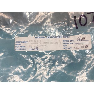 LOT DE 23 VIS À TÊTE EN GRAPHITE AXCELIS 17181020 - Équipements et Pièces Semi-conducteurs de Renommée Mondiale à Confiance Mondiale - Product Image 4