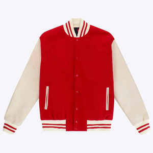 Chaqueta Varsity de Diseño Moderno al por Mayor para Hombre, con Cierre de Botones, Bolsillos Interiores, Chaqueta Universitaria de Béisbol - Product Image 6