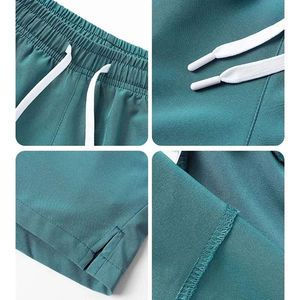 Shorts de basketball en maille vierges à double couche avec logo personnalisé imprimé par sublimation, entrejambe de 6 pouces, style décontracté, taille élastique mi-haute - Product Image 5