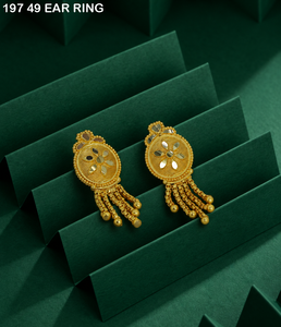 Aretes pequeños bañados en oro al por mayor, joyería india al por mayor, Johor Bahru, aretes pequeños chapados en oro, Sri Lanka - Product Image 5