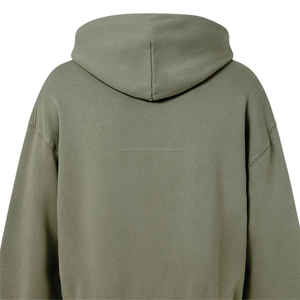 Sudadera con capucha personalizada con cremallera completa, 500 GSM, 100% algodón, gruesa para invierno, doble capa, con cremallera frontal completa - Product Image 4