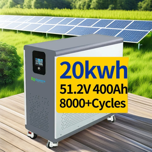 Batería <span class=keywords><strong>GEMERA</strong></span> LiFePO4 de 51.2V 400Ah 20kWh |   Sistema de Almacenamiento de Energía Solar Híbrido para el Hogar, Montado en el Suelo, con Protección IP54, CAN - Product Image 1