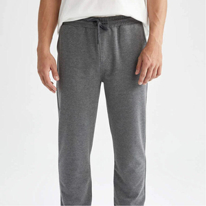 Pantalon de survêtement pour homme, coupe droite, taille haute, léger, respirant, avec poches latérales, 100% coton, décontracté, pour la course à pied et le sport - Product Image 4