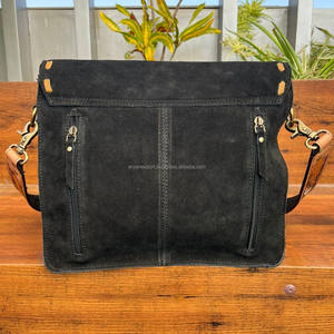 Venta caliente portátil mano Tooled Suede cuero oculto llevar bandolera bolso de cuero genuino gran diseñador bolso de hombro para mujer - Product Image 5