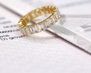 Diamant de laboratoire émeraude de qualité supérieure 1.00-1.10, couleur DE, clarté VVS2 VS1, certifié IGI, beauté rare, bijoux de luxe haut de gamme - Product Image 4