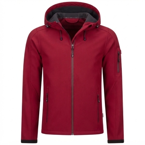 Chaqueta Deportiva Softshell de Invierno para Hombre, Impermeable, Cortavientos, Transpirable, con Cierre, Chaqueta para Exteriores con Logotipo Personalizado, Ropa Deportiva Cálida - Product Image 4