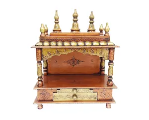 modern luxury royal living home indian vintage and antique classic wooden carved solid white pooja mandir temple