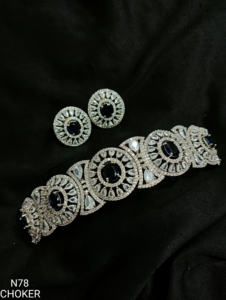 Classic American Diamond Bridal Jewelry <b>Set</b> Two-Piece <b>Necklace</b> <b>and</b> <b>Earrings</b> for Wedding Fashionable Classic Style - Product Image 2