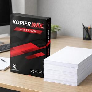 Wholesale KR <b>Papers</b> Max A4 Office Copy <b>Paper</b> 75 GSM High Brightness Eco-Friendly ISO/ Certified Jam-Free Double-Sided - Product Image 1
