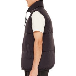 Ropa DE TRABAJO deportiva de invierno personalizada para hombre, chaleco acolchado de nailon 100% con cuello levantado cálido, ropa de abrigo con cremallera, acolchado y transpirable - Product Image 5