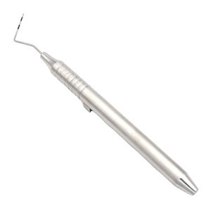 Juego de espejo y sonda dental plateados con agarre manual moleteado, instrumentos quirúrgicos Clase I Shuja Surgico - Product Image 3