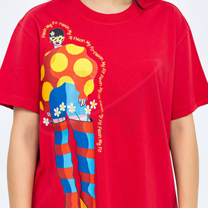 Camiseta de Algodón con Estampado Gráfico para Mujer, Corte Holgado Informal, Tejido Transpirable y Suave, Ropa de Calle de Verano, Moda Moderna - Product Image 3