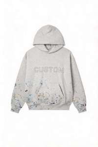 เสื้อฮู้ดดี้พิมพ์ลายดิจิทัลทรงบ็อกซี่ สไตล์สตรีทแวร์ ผ้าเฟรนช์เทอร์รี่หนานุ่ม สำหรับฤดูหนาว ผลิตตามสั่ง ขายส่ง MOQ ต่ำ รับผลิตจากโรงงาน - Product Image 2