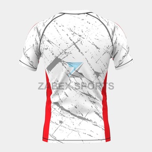 Rashguard de compétition MMA BJJ pour hommes - T-shirt de compression extensible avec option de logo frontal 200GSM Spandex/Polyester - Product Image 4